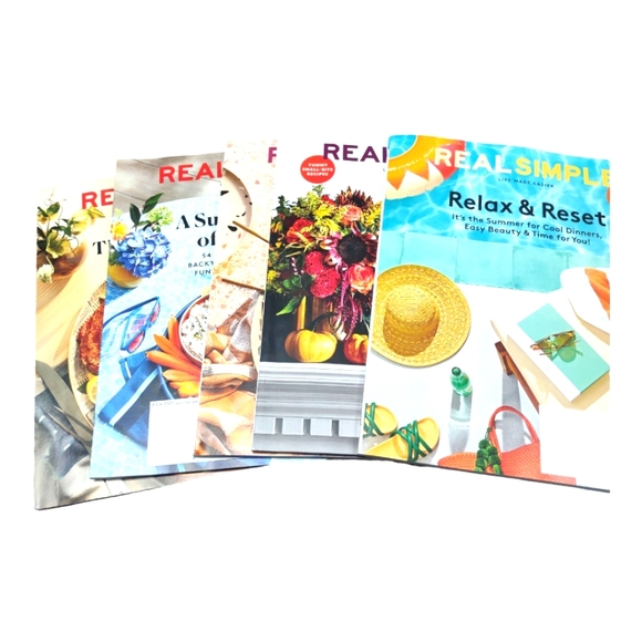 Real Simple Magazine Bundle Entertainment Lot of Five - Picture 4 of 4